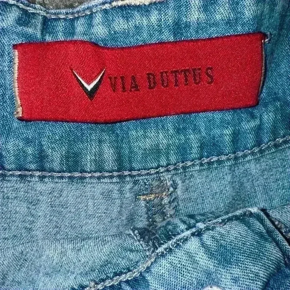 Unique Denim Midi Skirt - Picture 3 of 4